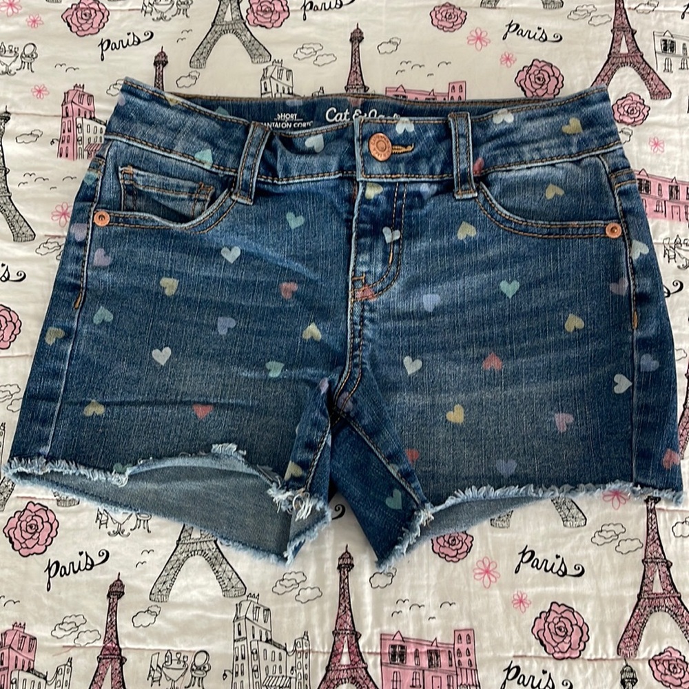 Girls M Heart Shorts